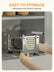 FOHERE French Fry Cutter for Potatoes, Stainless Steel Potato Cutter with 1/2 inch, 3/8 inch and 1/4 inch Blades, Perfect for Carrot, Yam, Cucumbers