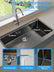 36 inch Kitchen Drop-In Sink, 304 Stainless Steel Top Mount Single Bowl Basin with Farm Sink Accessories, Single Bowl Sets for Kitchen, Workstation, and Bar