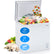 Deep Freezer 7 Cubic Feet, Chest Deep Freezer with 3 Removable Storage Baskets, Compact Small Freezers