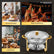 Chafing Dishes for Buffet 4 Pack, 6QT Round Stainless Steel Elegant Gold Stand, 4 Food Pan/Lid, Chafing Dish Buffet Set,  Food Warmers for Parties, Events, Wedding, Camping, Dinner