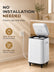 FOHERE Towel Warmer Bucket 23L, with Fragrance Holder, Large Hot Towel Warmer, Timer, White