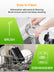 FOHERE Juicer Machines 600W, Centrifugal Juicer with Wide Mouth 3? Feed Chute, 3-Speed Setting, Juice Recipe Included