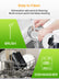 Juicer Machines, FOHERE Centrifugal Juicer with Wide Mouth 3” Feed Chute 600W, for Vegetable and Fruit with 3-Speed Setting, BPA Free, Easy to Clean, Juice Recipe Included