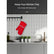 Oven Mitts, Heat Resistant Kitchen Oven Gloves 572°F, Non-Slip Silicone Surface, Extra Long Flexible Thick Mitts for Kitchen , Cooking , Baking , BBQ , Red
