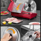 FOHERE Meat Slicer, 200W Electric Food Slicer with 3 Removable 7.5" Stainless Steel Blades and Stainless Steel Tray, Child Lock Protection, Adjustable Thickness, Food Slicer Machine for Meat Cheese Bread