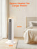 Space Heater for Large Room, FOHERE 24" Electric Heaters for Indoor Use with Thermostat and Remote, 70° Oscillation, 12H Timer, Overheat and Tip-Over Protection, Fan Mode for Home Bedroom Office
