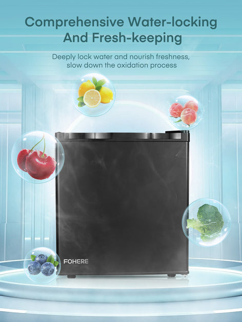 1.6 Cu. Ft Mini Fridge with Freezer, Small Refrigerator for Office