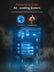 28 Bottles Wine Fridge, 2.4 Cu.ft Wine Cooler Refrigerator with 41-64℉ Digital Temper Control, Black