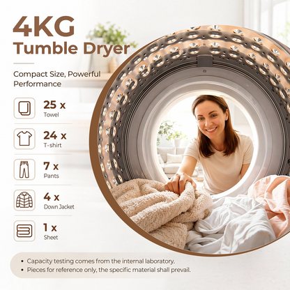 FOHERE 1.6 cu.ft Portable Clothes Dryer, 1200W Compact Electric Dryer with Stainless Steel Tub, Electric Laundry Dryer for Apartment Dorm RV, Black