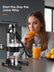 FOHERE Orange Juicer Squeezer, Cast Iron Lemon Squeezer, Commercial Citrus Juicer Hand Press for Orange, Lemon, Pomegranate, Grapefruit, Easy to Clean Citrus Squeezer-Bonus a Stainless Steel Cup
