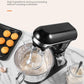 5.5QT Stand Mixer Electric with Double Dough Hook, Wire Whip & Beater, 6+ P Speed Tilt-Head Food Mixer, Pouring Shield for Home Cooking, Dishwasher Safe Stainless Steel Bowl with Handle, Black