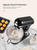 5.5QT Stand Mixer Electric with Double Dough Hook, Wire Whip & Beater, 6+ P Speed Tilt-Head Food Mixer, Pouring Shield for Home Cooking, Dishwasher Safe Stainless Steel Bowl with Handle, Black