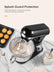 5.5QT Stand Mixer Electric with Double Dough Hook, Wire Whip & Beater, 6+ P Speed Tilt-Head Food Mixer, Pouring Shield for Home Cooking, Dishwasher Safe Stainless Steel Bowl with Handle, Black