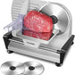 Meat Slicer 200 Watt for Home Use, Electric Food Slicer with “Two” Upgrade 7.5" Sharp Stainless Steel Blade(Serrated + Smooth) & 0-15mm Precise Thickness Cut Deli Food, Meat, Bread, Fruit, Vegetable
