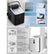 FOHERE Ice Maker Countertop with Handle, 2 Ice Sizes, 9 Bullet Ice in 6 Mins, 28lbs in 24h, Self-clean