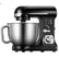 Stand Mixer with Double Hook, 6 Speeds, 5.5Qt Stainless Steel Bowl, Beater and Whisk Black