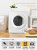 Clothes Dryer, 2.9 cu.ft FOHERE 1400W Vented Tumble Compact Dryer, 5 Auto Drying Mode, White
