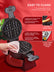 Waffeleisen, belgisches Waffeleisen, 180° drehbar, doppelt, 8 Scheiben, rotierende & antihaftbeschichtete Platten, abnehmbare Tropfschale, Cool-Touch-Griff, Rot, 1400W