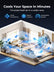 24 Inch Wall Mount Fan with Oscillation, 3-speed, IPX4 Waterproof, High-speed Industrial Wall Fan, Suitable for Garages, Homes, Warehouses Use. FOHERE