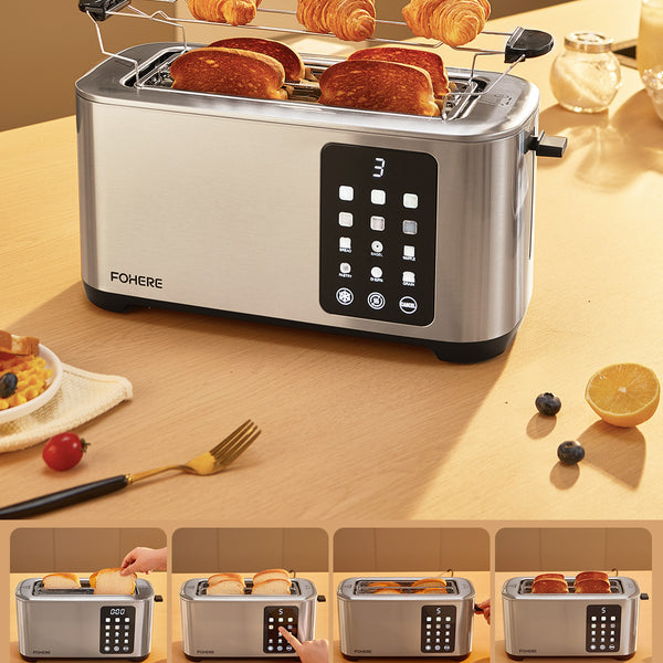 Breville Toaster Touch Screen Toaster Slice, Wide Slot