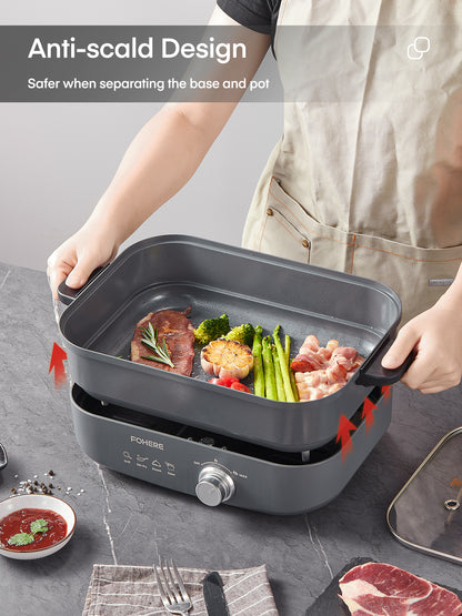 Elektrischer Hot Pot, 4,5L 1300W, 2 Geschwindigkeitsstufen
