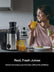 Juicer Machines, FOHERE Centrifugal Juicer with Wide Mouth 3” Feed Chute 600W, for Vegetable and Fruit with 3-Speed Setting, BPA Free, Easy to Clean, Juice Recipe Included