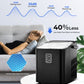 Ice Maker Machine Countertop 30lbs in 24H, 2 Sizes, Comfort Handle, Seflclean, Bullet Shaped Ice for Home Kitchen Office Bar, FOHERE