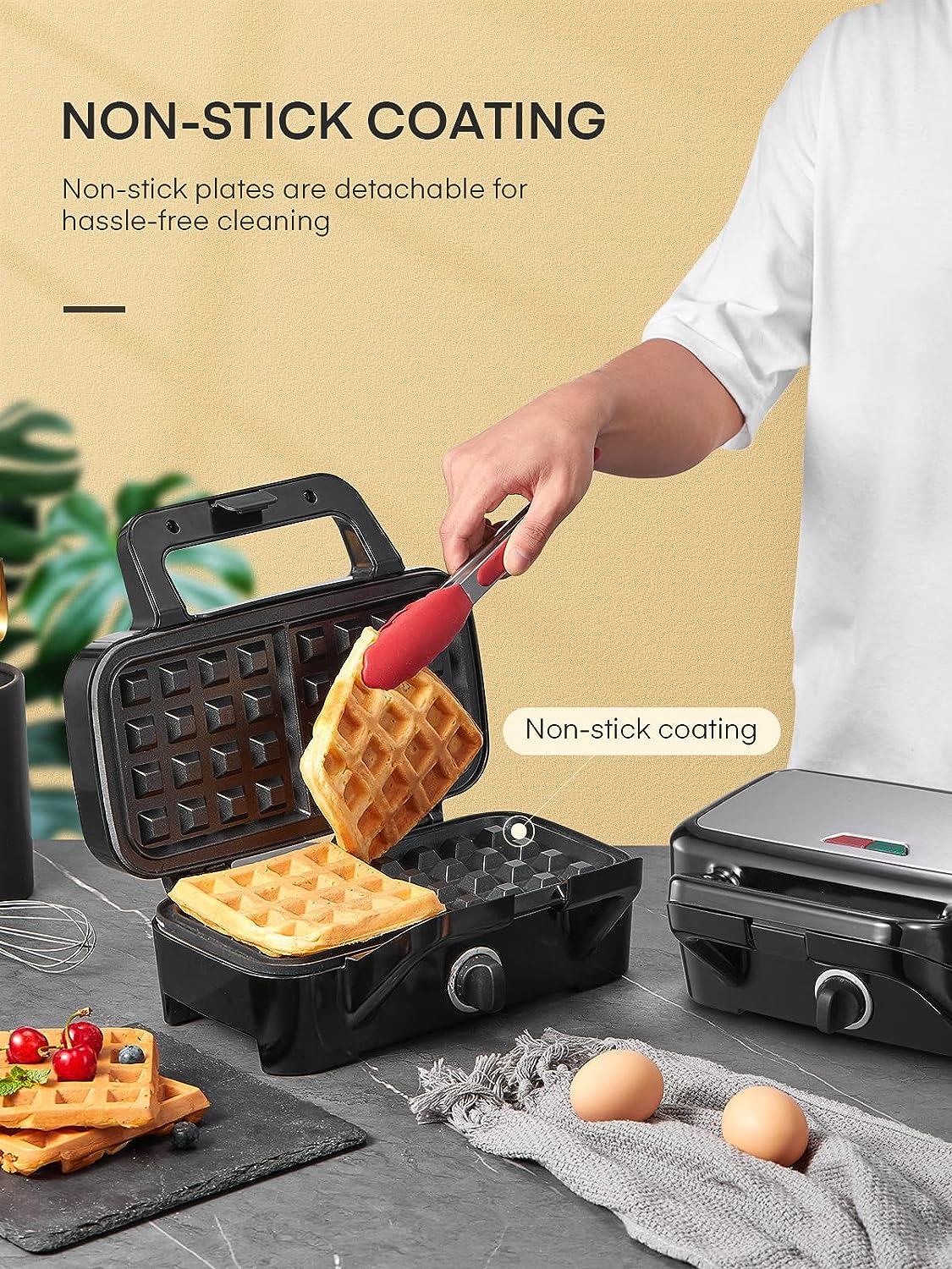 3 In 1 Detachable Mini Waffle Maker - Buy 3 In 1 Detachable Mini