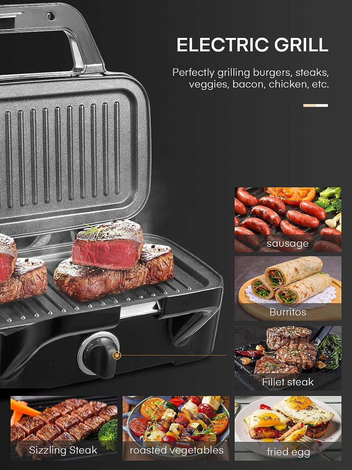 Stovetop Panini Press, Portable Removable Sandwich Maker