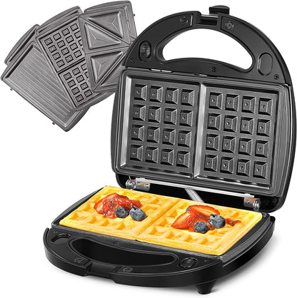 Fohere 3-in-1 Sandwichmaker, Waffeleisen, Sandwichgrill