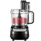 Food Processor 12 Cup, with Chopping, Slicing and Dough Attachments, Black 500W