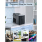 FOHERE Ice Maker Countertop with Handle, 2 Ice Sizes, 9 Bullet Ice in 6 Mins, 28lbs in 24h, Self-clean