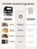 Hand Mixer with Storage Box, 5 Speeds and Turbo, FOHERE Electric Egg Beater with 6 Accessories