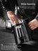 Wasserkocher, 1,7 L Teekessel, FOHERE Glaskessel mit weiter Öffnung, 1500 W schnelles Aufkochen, 5 Temperatureinstellungen, automatische Abschaltung und Trockengehschutz, mit 5 farbigen Lichtern, BPA-frei, leicht zu reinigen, Schwarz