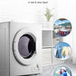 Compact Dryer, 2.9 cu.ft FOHERE Portable Clothes Dryers, 1400W Vented Tumble Dryer with Sensor, 5 Auto Drying Mode, with Exhaust Duct & Stainless Steel Tub, for Apartment, Home, Dorm-110V, White