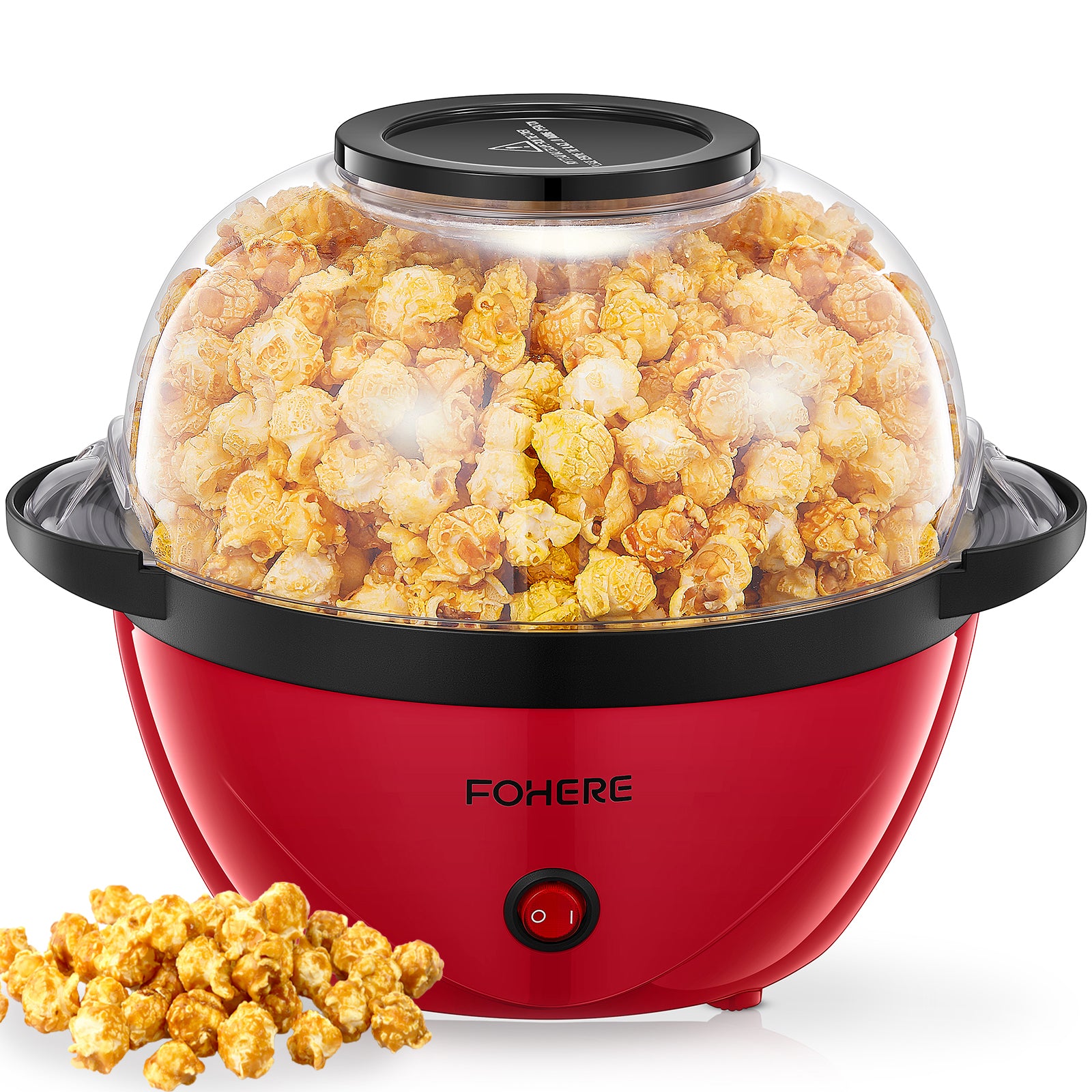 Popcorn Popper, 3.5 Quart Popcorn Machine, 450W Home Hot Oil Popcorn M ...