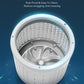 Full Automatic Washing Machine, FOHERE 1.5Cu.Ft 11lbs Capacity Portable Machine, 8 Programs 10 Water Levels Energy Saving Top Load Washer for Apartment Dorm