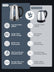 3000W Fast Boil Kettle, FOHERE Stainless Steel Cordless Electric Kettle, BPA-Free Hot Water Boiler, 1.7 Liter, Removable Washable Filter, Boil Dry Protection & Auto Shut Off, Silver
