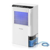 Dehumidifier for Home 2000 Sq.Ft, 85OZ Dehumidifiers for Basement Bedroom Bathroom with Drain Hose, Auto Shut Off, Humidity Display & 7 Color Light