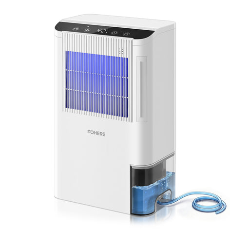 Dehumidifier for Home 2000 Sq.Ft, 85OZ Dehumidifiers for Basement Bedroom Bathroom with Drain Hose, Auto Shut Off, Humidity Display & 7 Color Light