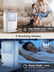 Dehumidifier for Home 2000 Sq.Ft, 85OZ Dehumidifiers for Basement Bedroom Bathroom with Drain Hose, Auto Shut Off, Humidity Display & 7 Color Light