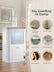 Dehumidifier for Home 2000 Sq.Ft, 85OZ Dehumidifiers for Basement Bedroom Bathroom with Drain Hose, Auto Shut Off, Humidity Display & 7 Color Light
