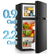 Double Doors Mini Fridge with Top Freezer, Small Fridge with Temperature Control and Ice Tray, 3.1 Cu.ft