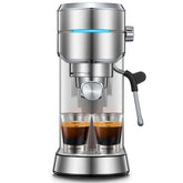 Fohere Espresso Machine, 20 Bar Stainless Steel 20 Bar Espresso and Cappuccino Maker with Milk Frother Steam Wand