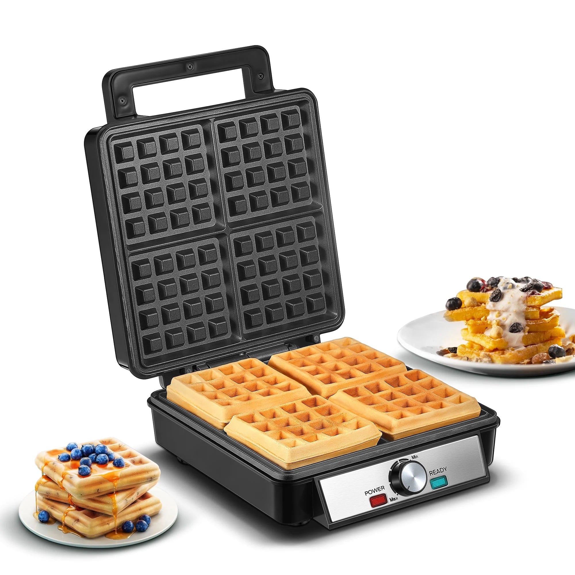 FOHERE ワッフルメーカー ブラック Waffle Makers – Fohere