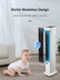 FOHERE Oscillating Tower Fan and Space Heater in One for Indoor Use, All Season High-Velocity Fan and Heater Combo Safety with Overheat Protection, Timer, Installation Free, 1500W, 37.9 Inches, White