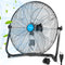 FOHERE 20" High Velocity Floor Fan, 3 Speeds, 360° Tilt Head, Heavy Duty Metal Fan for Industrial Commercial Warehouse Space Garage Gym Workshop Shop Factory Basement, Black