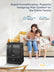 FOHERE 6L Luftbefeuchter für Zuhause mit warmem und kühlem Nebel, Ultraschall-Luftbefeuchter mit Top-Befüllung für Pflanzen, Babys, Kinder, Öl-Diffusor, Schlafmodus, 12H-Timer, Nachtlicht, intelligente Feuchtigkeitsregulierung, leise, Schwarz