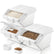 3 Pack Pet Food Storage Container with Scoop, Stackable Dog Food Storage Containers, 40 lb Total Capacity