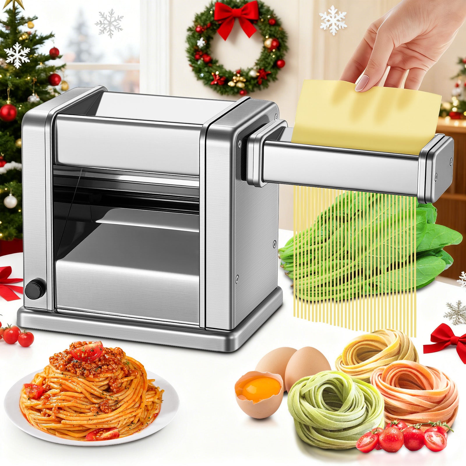 ෆ˚*PASTA〜ෆ˚*さま専用ページ Electric Pasta Maker Machine, Adjustable Thickness Noodle Maker